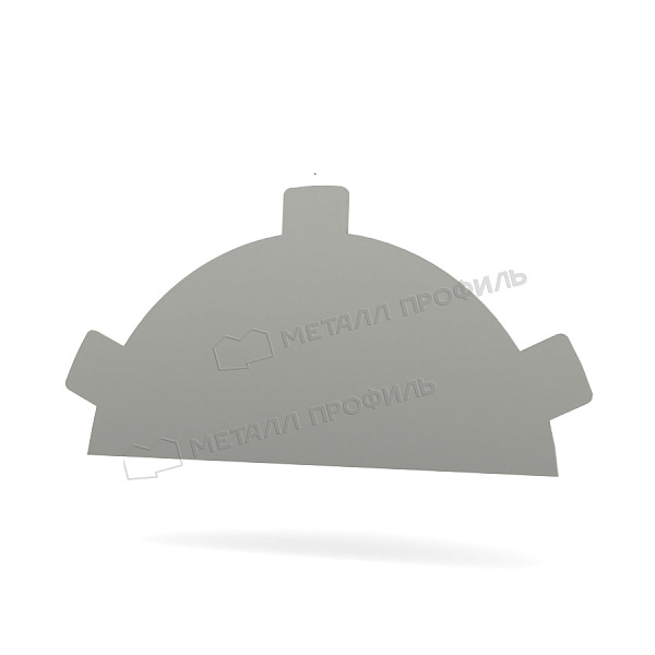 Заглушка конька круглого простая (ПЭ-01-9010-0.5), заказать указанную продукцию по цене 330 ₽.