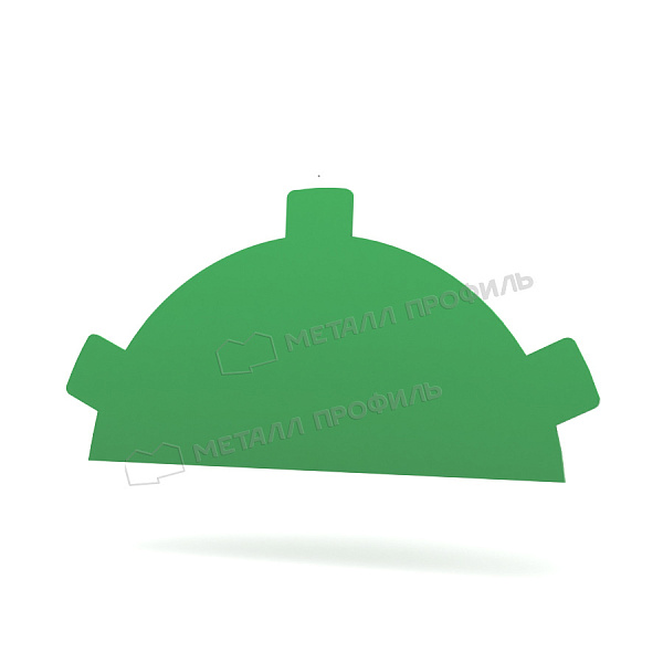 Заглушка конька круглого простая NormanMP (ПЭ-01-6002-0.5) по цене 330 ₽, заказать в Тюмени.