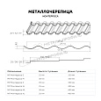 Металлочерепица МЕТАЛЛ ПРОФИЛЬ Монтерроса-M (PURMAN-20-8017-0.5)