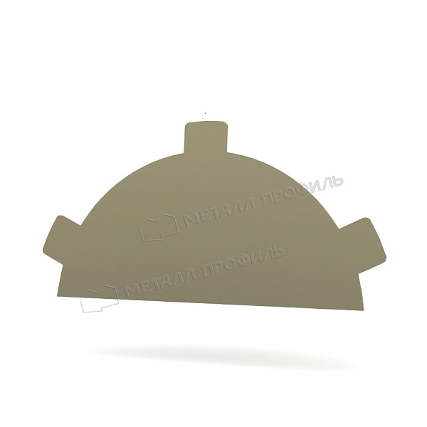 Заглушка конька круглого простая NormanMP (ПЭ-01-1014-0.5) по цене 330 ₽, заказать в Тюмени.